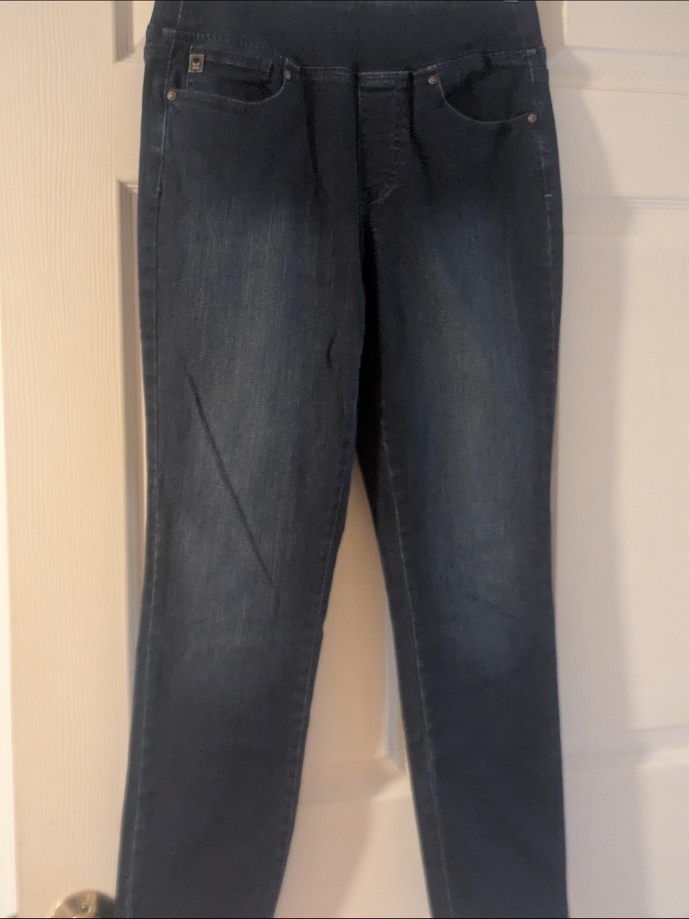 QVC Belle by Kim Gravel Dark Blue Skinny Jeans